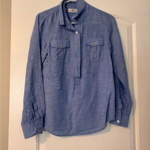 Blue Button-Up Shirt